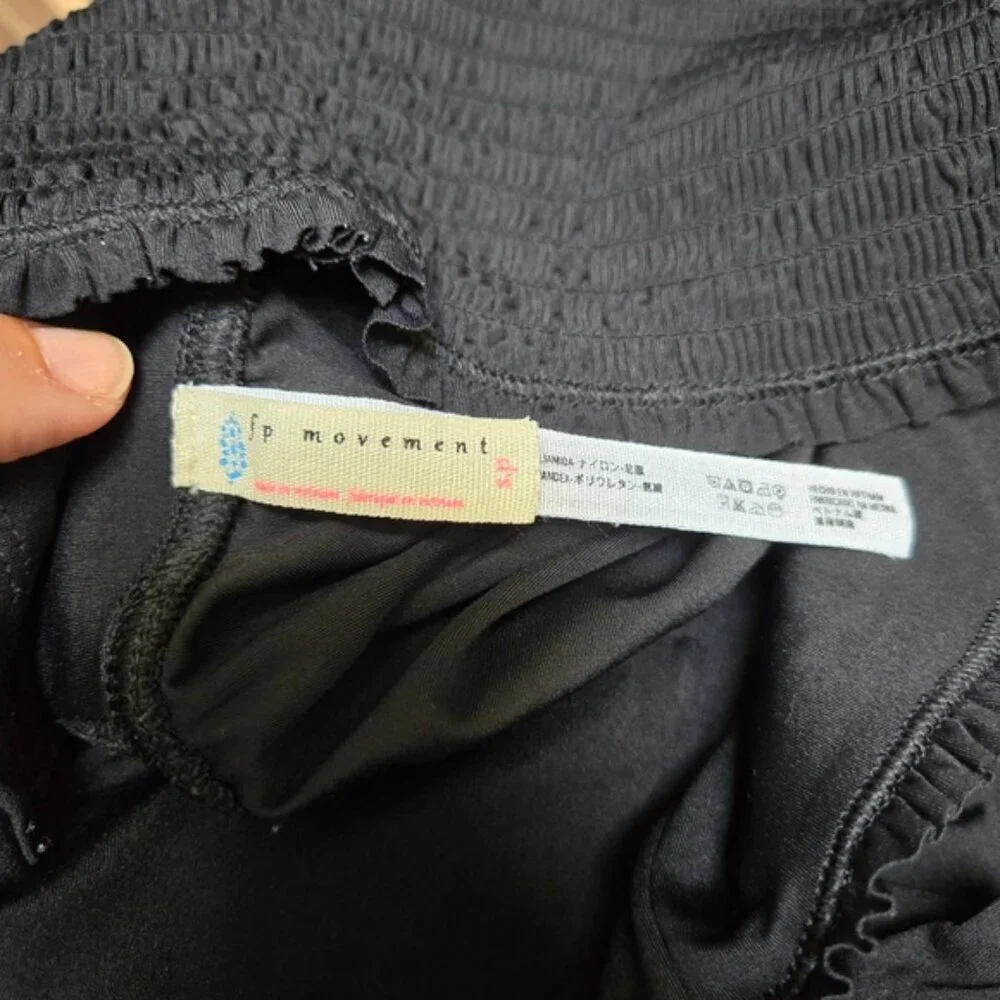 Free People Movement FP Black Ruched Waist Leggings - Picture 7 of 8